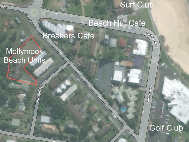 mollymook beach units aerial location